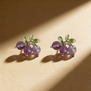 Amethyst Grape Cluster Ohrringe