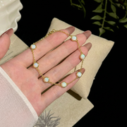 Opal Armband aus 18K vergoldet Silver