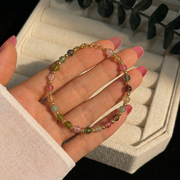 Turmalin Armband aus 18K vergoldet Metal