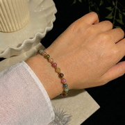 Turmalin Armband aus 18K vergoldet Metal