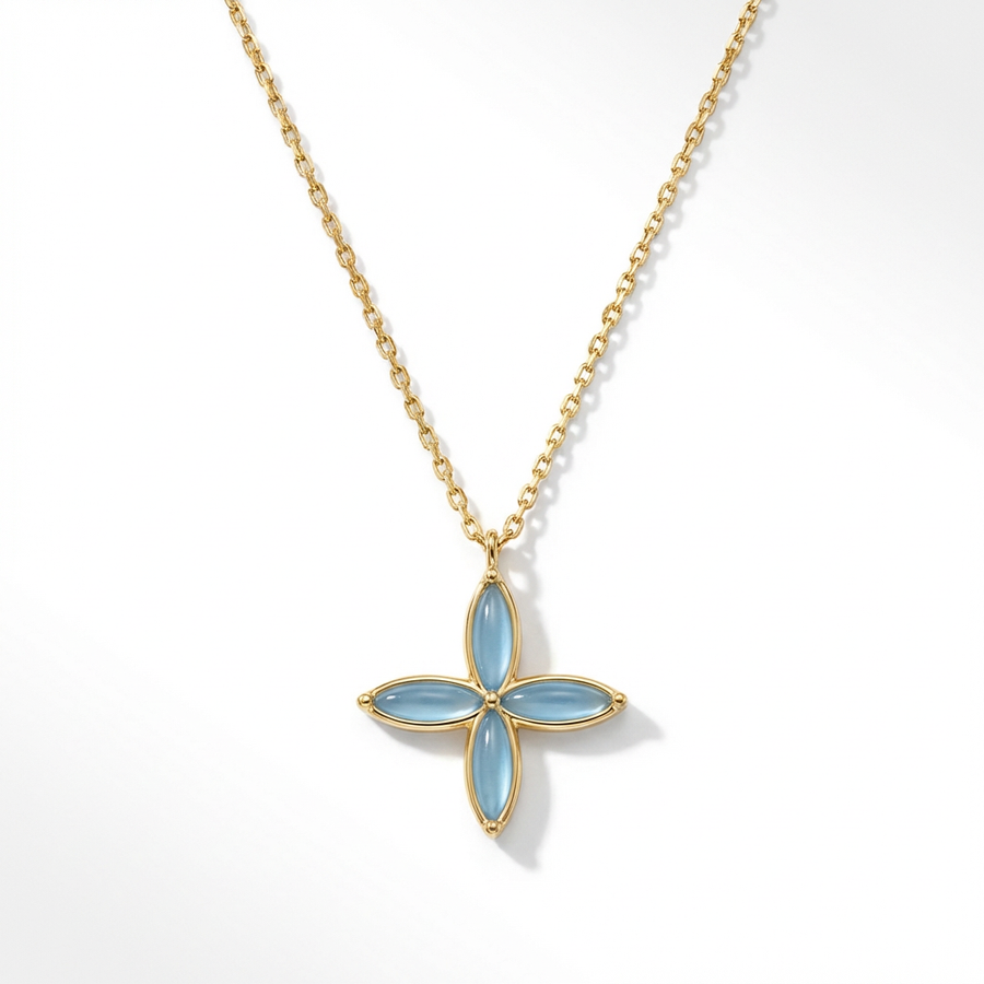Schmetterling Silhouette Pendant Halskette aus Karneol und Amazonit