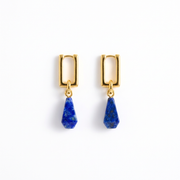 Lapislazuli Ohrringe aus 18K vergoldet Copper