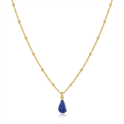 Lapislazuli Halskette aus 18K vergoldet Copper