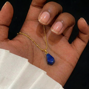 Lapislazuli Halskette aus 18K vergoldet Copper