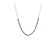 Lapislazuli rosa Turmalin Mondstein Blue Apatit Amethyst Halskette aus 18K gold-plated metal