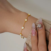 Opal Armband aus 18K gold-plated silver