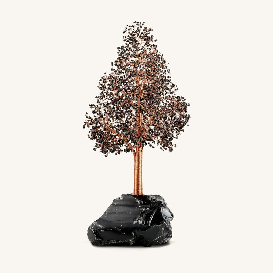 New Beginnings - schwarzer Onyx Feng-Shui-Baum crystal stone 2025