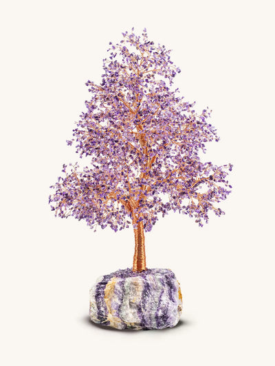 Lively Abundance Amethyst im Topf Feng-Shui-Baum crystal stone 2025