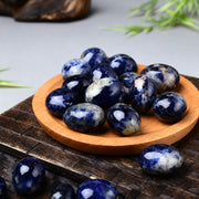 Blauer Spitzenachat Trommelstein 4
