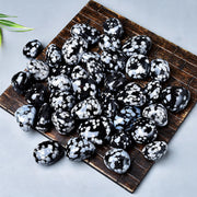 Schneeflockenobsidian Trommelstein 3