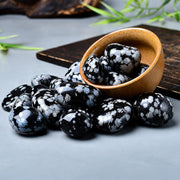 Schneeflockenobsidian Trommelstein 4