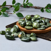 Medicine-King-Stein (Serpentine Jade) Trommelstein 2