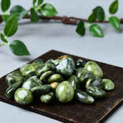 Medicine-King-Stein (Serpentine Jade) Trommelstein 3