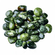 Medicine-King-Stein (Serpentine Jade) Trommelstein 4