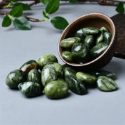 Medicine-King-Stein (Serpentine Jade) Trommelstein 6