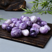 Violetter Glimmer Trommelstein 3
