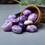 Violetter Glimmer Trommelstein 5