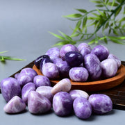 Violetter Glimmer Trommelstein 6