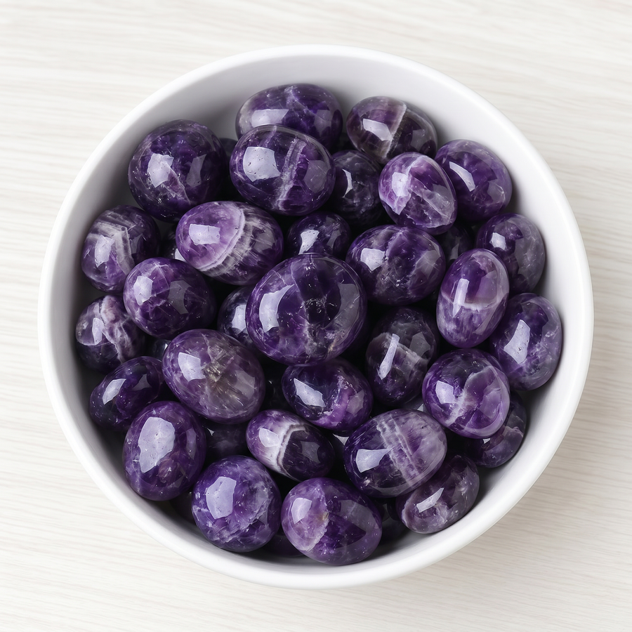 Brasilianischer Amethyst Trommelstein