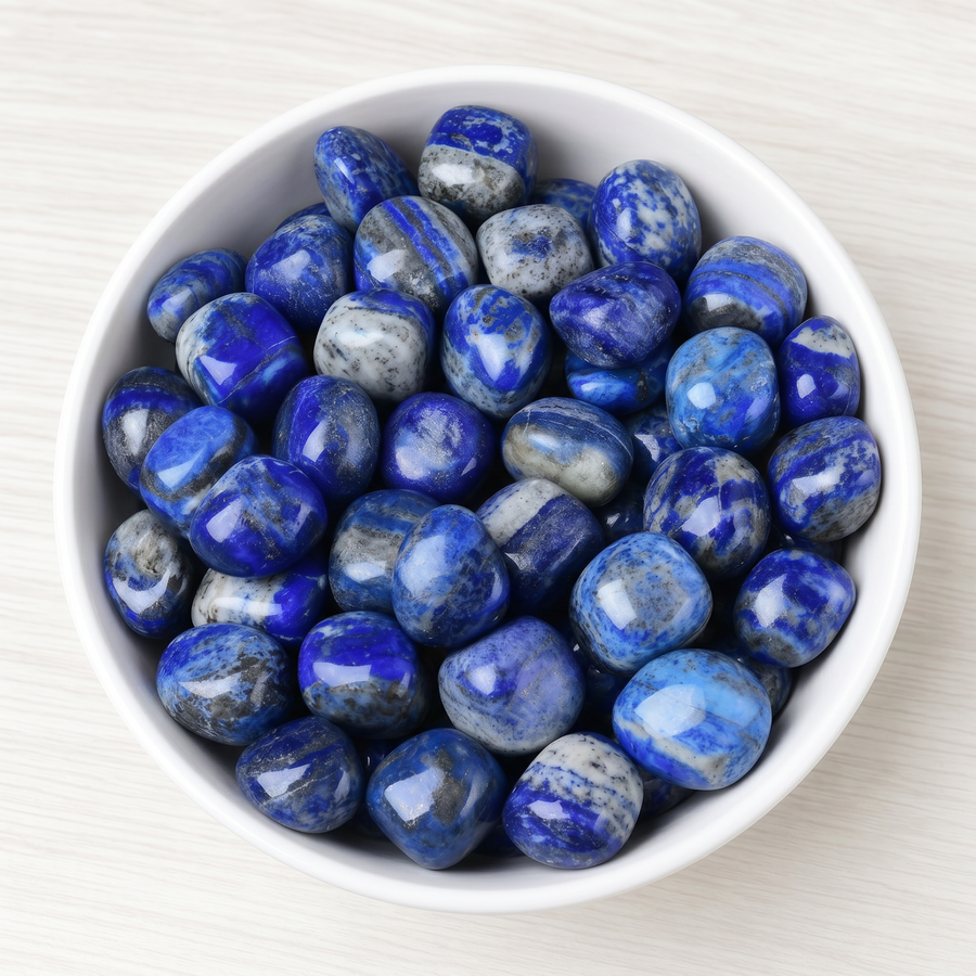 Afghanischer Lapislazuli Trommelstein