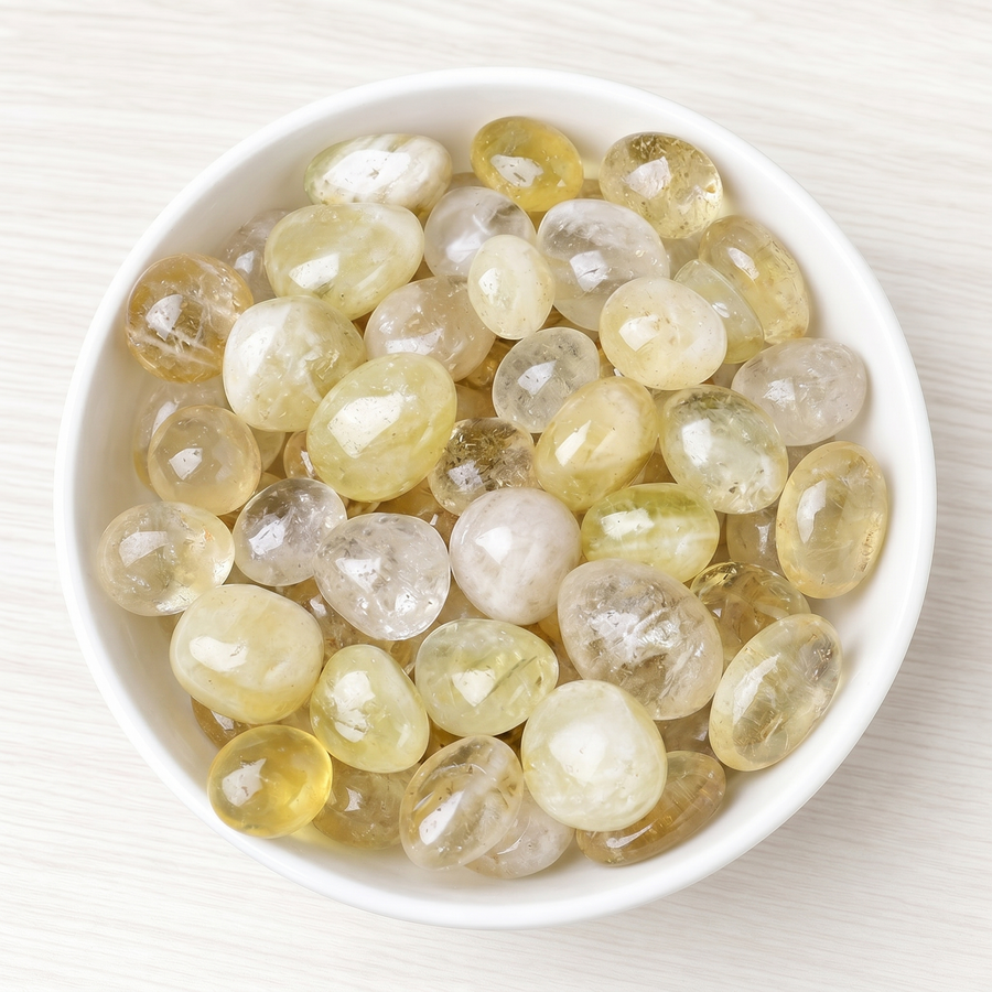 Gelbe und goldene Kristalle