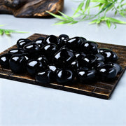 Schwarzer Obsidian Trommelstein 4