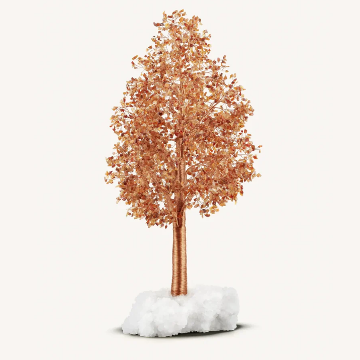 Positivity Attracts roter Achat auf Bergkristall Feng-Shui-Baum 2025
