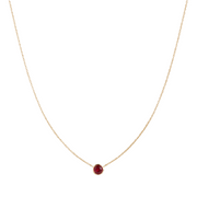 Granat Halskette aus 18K vergoldet Silver