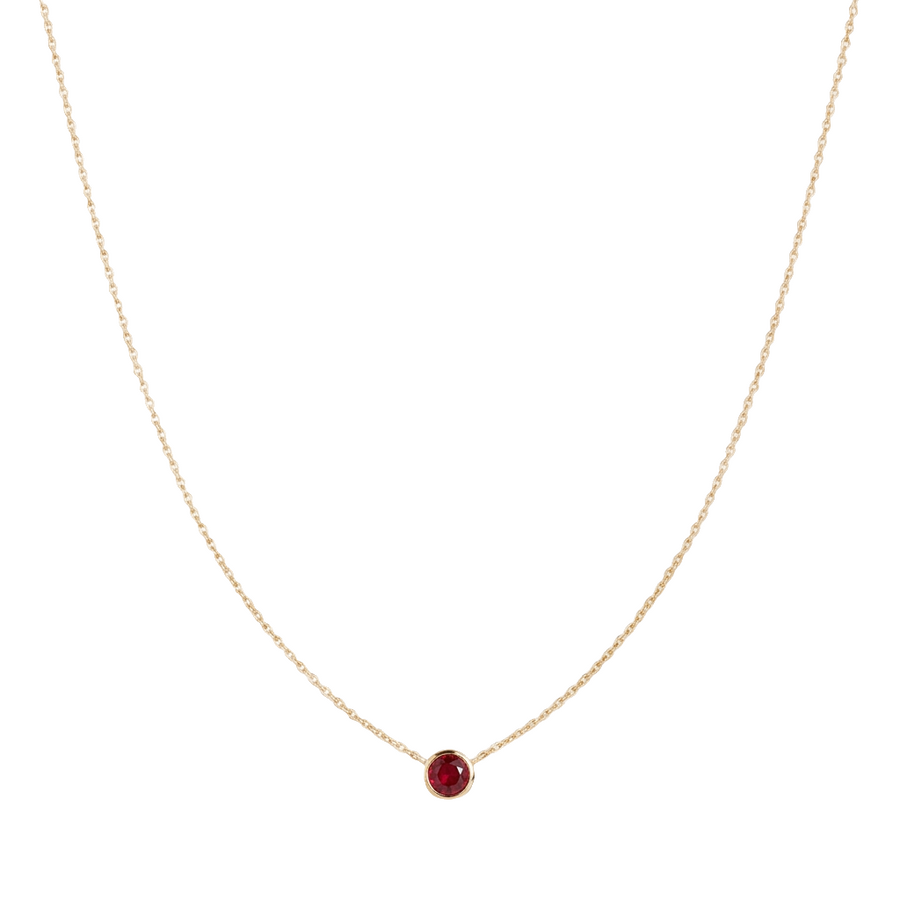 Granat Halskette aus 18K vergoldet Silver